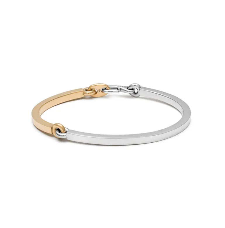 Aphelion Bracelet | Two Tone White & Yellow Gold