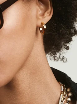 Aphelion 14mm Earring | Yellow Gold