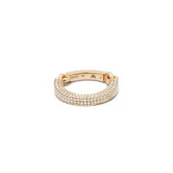 Aphelion Ring | 2/3 Pave | Yellow Gold