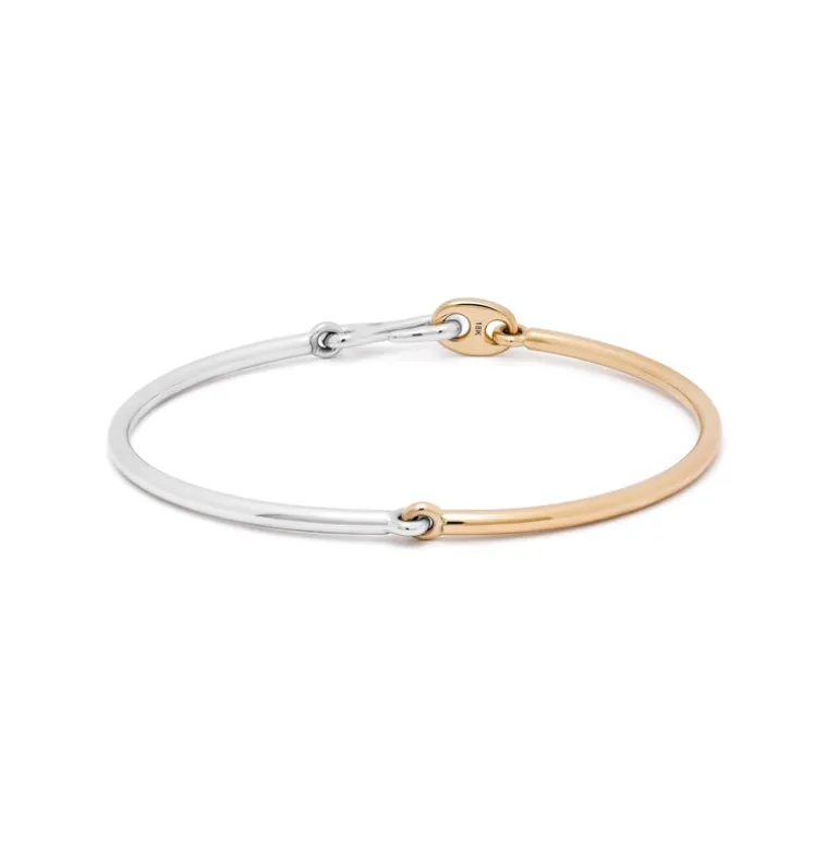 Aquila Bracelet | Two Tone Yellow & White Gold