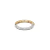 Aquila Ring | 1/2 Pave I Yellow & White Gold