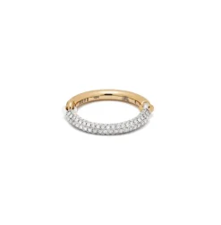 Aquila Ring | 1/2 Pave I Yellow & White Gold