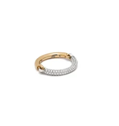 Aquila Ring | 1/2 Pave I Yellow & White Gold
