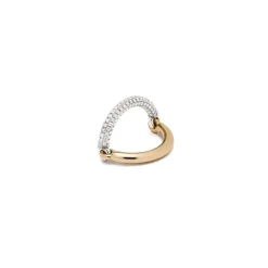 Aquila Ring | 1/2 Pave I Yellow & White Gold