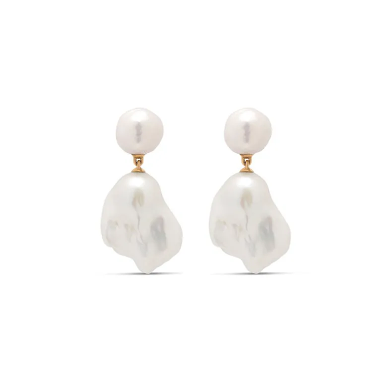 Baroque Pearl Earrings | Pair