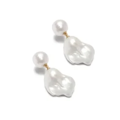 Baroque Pearl Earrings | Pair