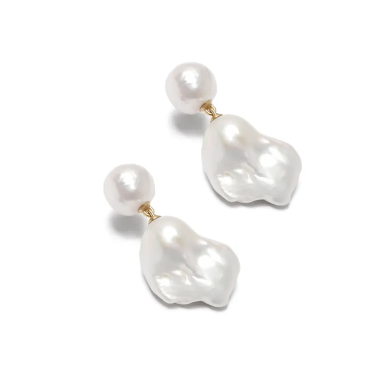 Baroque Pearl Earrings | Pair