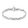 Bradoon Bracelet | Medium Mixed Link | Sterling Silver