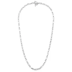 Bradoon Necklace | Mixed Medium Links | Sterling Silver