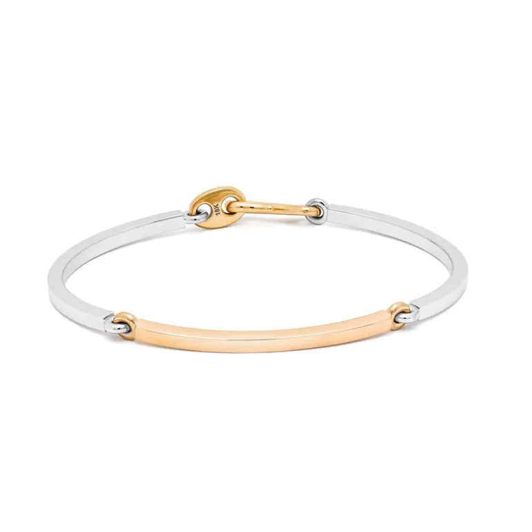 Caelum Bracelet I Two Tone Yellow & White Gold