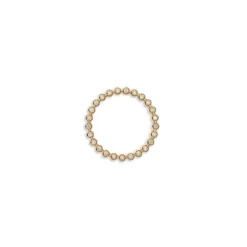 Capsule Ring | 7mm | Pave Detail | Yellow Gold