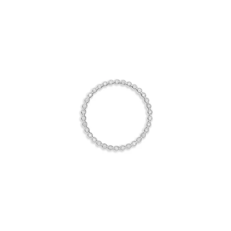 Capsule Ring | 9mm | Pave Detail | Sterling Silver