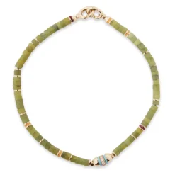 Cherish Bracelet | Afghan Jade I Yellow Gold
