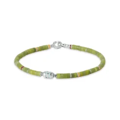 Cherish Bracelet | Green Afghan Jade | Sterling Silver