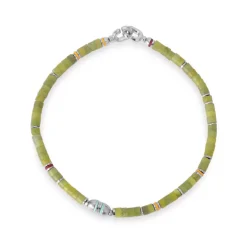 Cherish Bracelet | Green Afghan Jade | Sterling Silver