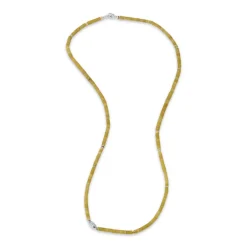 Cherish Necklace | Beige Afghan Jade | Sterling Silver