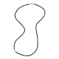 Cherish Necklace | Black Afghan Jade | Sterling Silver