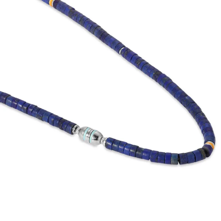 Cherish Necklace | Lapis | Sterling Silver