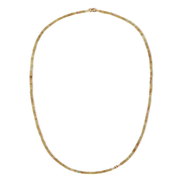 Cherish Necklace/Bracelet | Afghan Jade I Yellow Gold