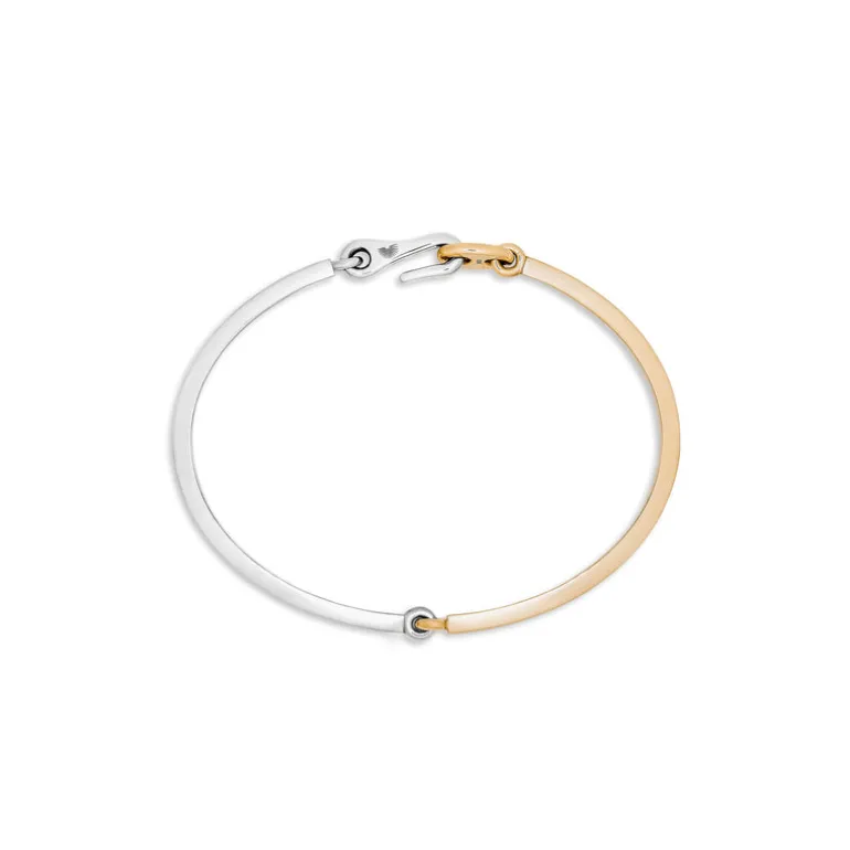 Circinus Bracelet | Two Tone Yellow & White Gold