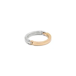 Circinus Ring | 1/2 Pave I Two Tone Yellow & White Gold