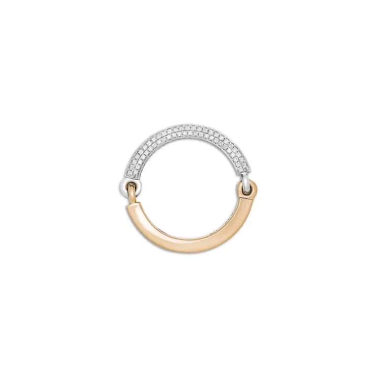 Circinus Ring | 1/2 Pave I Two Tone Yellow & White Gold