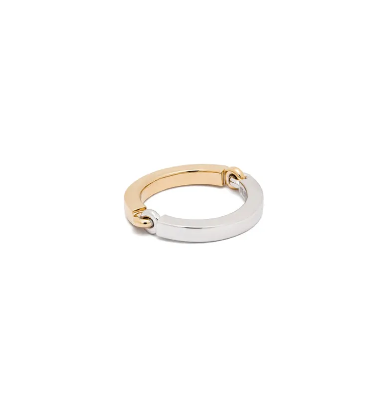 Circinus Ring | Two Tone Yellow & White Gold
