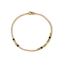 Creosote Bracelet | Afghan Jade I Yellow Gold