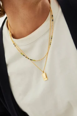 Creosote Necklace/Bracelet | Afghan Jade I Yellow Gold