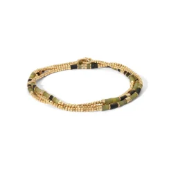 Creosote Necklace/Bracelet | Afghan Jade I Yellow Gold