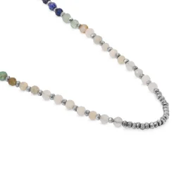 Crystal Necklace | Blue Pattern | Sterling Silver