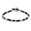 Dryp Bracelet | Black | Sterling Silver
