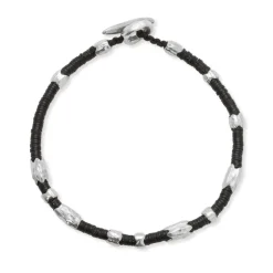 Dryp Bracelet | Black | Sterling Silver