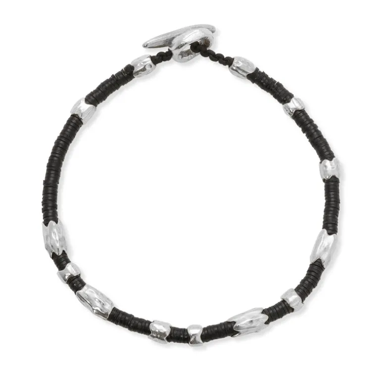 Dryp Bracelet | Black | Sterling Silver