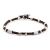 Dryp Bracelet | Brown | Sterling Silver