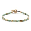 Dryp Bracelet | Mint Green | Yellow Gold
