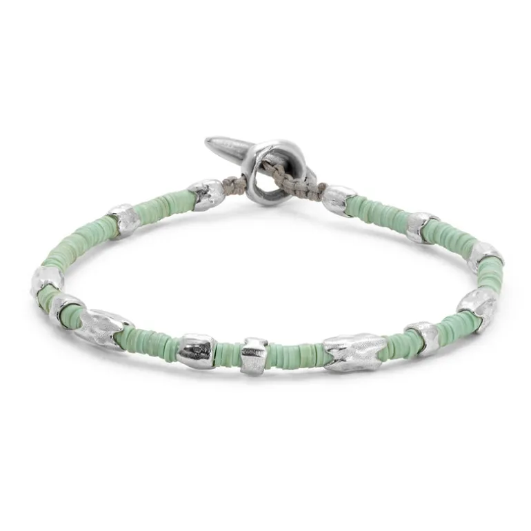 Dryp Bracelet | Mint Green | Sterling Silver