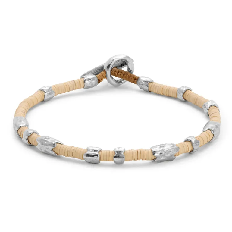 Dryp Bracelet | Off White | Sterling Silver
