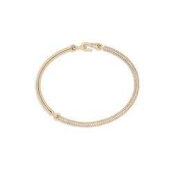 Equinox Bracelet | 2/3 Pave I Yellow Gold