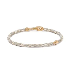 Equinox Bracelet | Full Pave | Yellow Gold