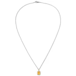 Equinox Necklace | Citrine | Mixed Metal
