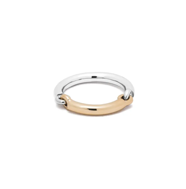 Equinox Ring | Two Tone White & Yellow Gold