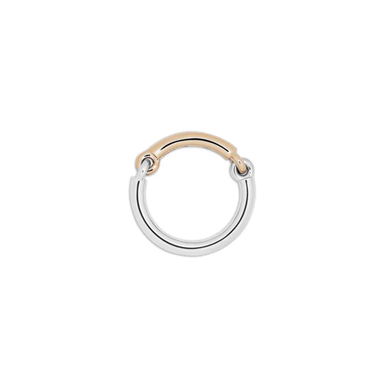 Equinox Ring | Two Tone White & Yellow Gold