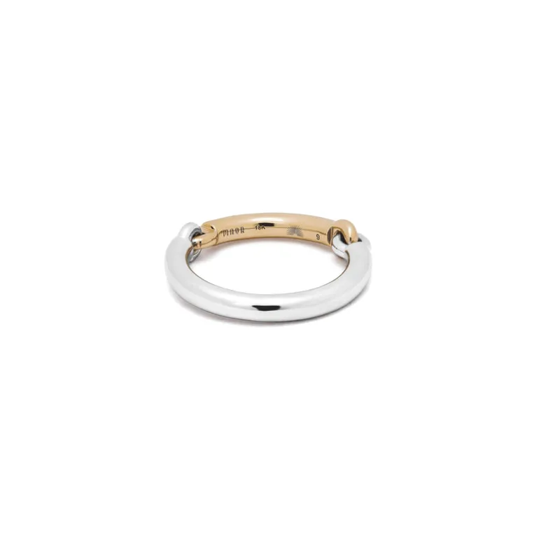 Equinox Ring | Two Tone White & Yellow Gold