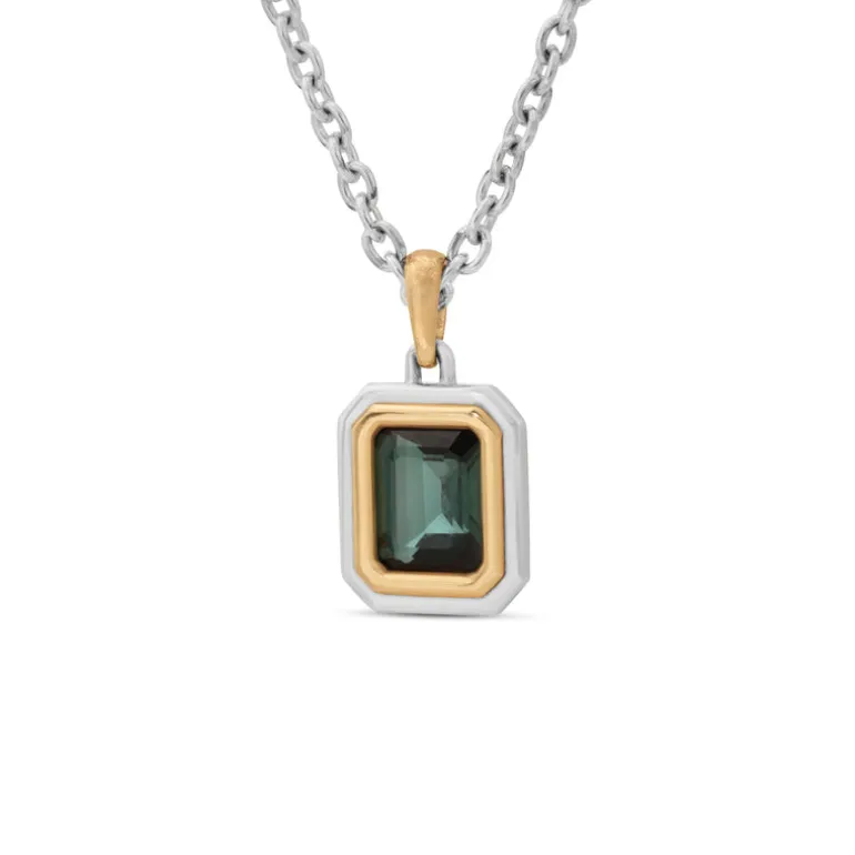 Equinox XSmall Blue Topaz Necklace | Mixed Metal