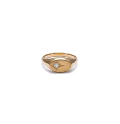 Eye Signet Ring | Yellow Gold