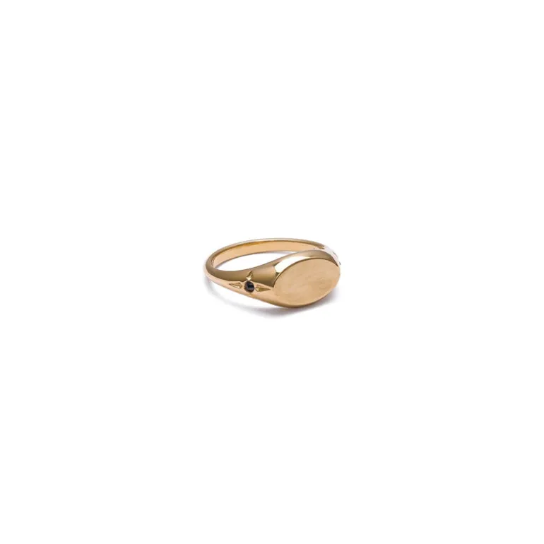 Eye Signet Ring | Yellow Gold