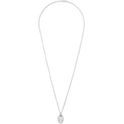 Gudo Oval Necklace | Sterling Silver