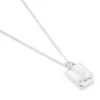Gudo Rectangle Necklace | Sterling Silver