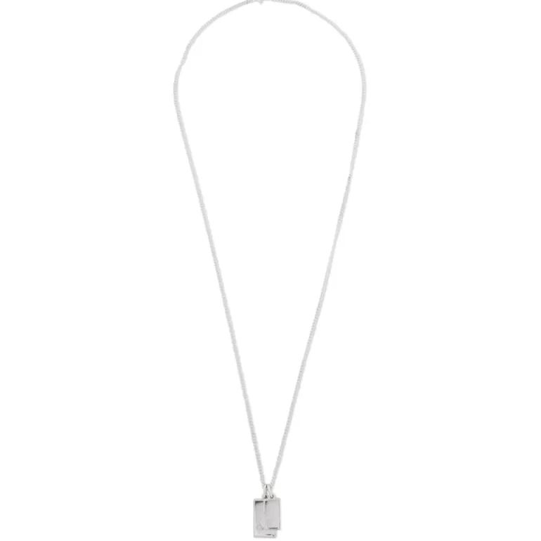 Gudo Rectangle Necklace | Sterling Silver
